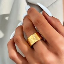 Edelstahl ringe kreative Linien Design verstellbarer offener Liebhaber ring trend iger feiner Eleganz ring für Frauen schmuck Bankett geschenk