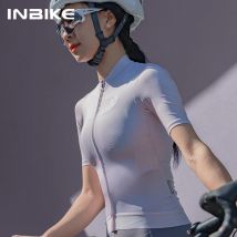 INBIKE Nowa letnia koszulka kolarska damska Lekka odzież rowerowa MTB Jersey z kieszeniami Szybkoschnąca koszulka rowerowa Odzież