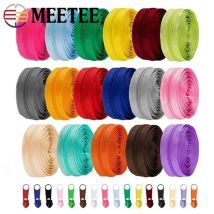 5/10/20M 3 #   5 #   Nastro per Cerniere in Nylon Arcobaleno con Cursore Decorativo, Kit di Riparazione Cerniere per Borse, Giacche e Accessori da Cucito
