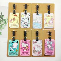 Etichette per bagagli da viaggio Hello Kitty Simpatico porta indirizzo ID valigia Etichette per bagagli Etichetta portatile per ragazze