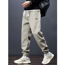 Waffel Männer Casual Lose Baggy Jogger Hosen Sport Walking Baumwolle Jogginghose Vintage Streetwear Knöchel-Länge Jogging Hose
