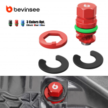 BEVINSEE Magnetischer Motoröl-Auslassstopfen für VW Golf 7/7.5 TSI/GTI/R, Audi A3 S3 8V, Skoda Octavia, SEAT Leon