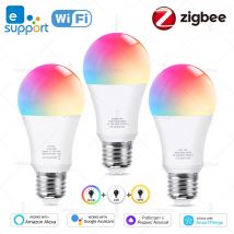 Zigbee Smart Led Glühbirne 15W 18W E27 Glühbirne WiFi Smart Led Lampe EWelink Funktioniert mit Alexa Google Home Yandex Alice Smartthings