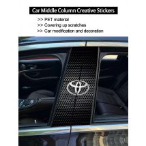 Car Middle Column Creative Stickers For Toyota Hilux Aygo Yaris Camry CHR Rav4 Scratch Protection Decorative Paster Car Supplies