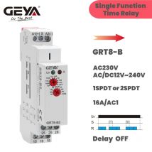 GEYA GRT8-B Relè temporizzato con ritardo spegnimento Elettronico 16A AC230V O AC/DC12-240V CE Approvato CB