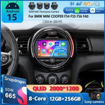 Android 15 Carplay Auto Car Radio For BMW MINI COOPER F54 F55 F56 F60 2014-2019 Navigation GPS Multimedia Player 2DIN DVD Stereo