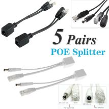 Splitter POE da 48 V a 12 V Waterprrof con cavo adattatore video ed alimentazione Iniettore modulo di alimentazione per prolunga telecamera IP