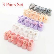 3 Paare/los Neue Baby Socken Spitze Blume Bogen Mädchen Baby Socken