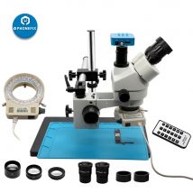 Mikroskop stereoskopowy trójokularowy z zoomem simultanicznym 3.5-90X z kamerą VGA/14MP/16MP/21/38MP HDMI do lutowania PCB telefonów