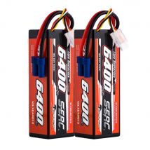 SUNPADOW 3S 11.1V Lipo Batteria 6400mAh 100C Custodia rigida ricaricabile con connettore EC5 per veicoli RC Car Truck Tank Buggy