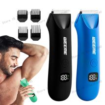Tagliacapelli per peli del corpo e peli pubici per uomini e donne, rasoio elettrico indolore per corpo e bikini |   Rasoio ricaricabile impermeabile di tipo C