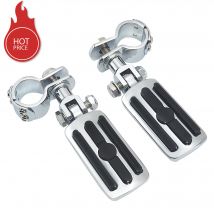 Motorräder Autobahn Klemme Fußrasten Chrom Fußstütze Pedal Fußrasten Halterung Für Harley Electra Road King Street Glide 1-1/4 "Bars