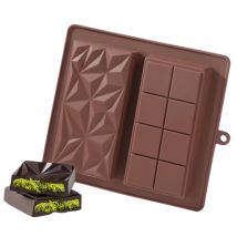 Tiefe Schokoladenriegelform aus Silikon, Dubai-Pistazien-Schokoladenriegel, dicke Formen für gefüllte Riegel, große Süßigkeitenform zum Befüllen