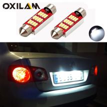 2 sztuki żarówek LED Canbus Festoon 36 mm C5W 4014 SMD Oświetlenie tablicy rejestracyjnej do