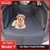Tappetino per baule posteriore per animali domestici per Tesla Model Y Juniper 2025 HW4.0 2024 Coprisedile per cani Tessuto Oxford Tappetino impermeabile Letto Interno Proteggi