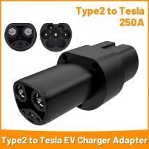 Typ 2 zu Tesla EV Ladegerät Adapter Elektro fahrzeug Ladeans chluss IEC 62196 Stecker AC Konverter für Tesla Modell s/x/3/y evse