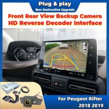 Parking Reverse Camera Kit Special For Peugeot Rifter 2018 2019 Original Screen Plug & Play HD Front Rear View BackUp Camera