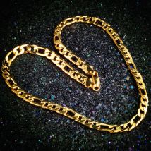 Heiße neue 18K Gold Halsketten 20 Zoll klassische 8MM seitwärts Kette Halskette für Männer Modeschmuck Geschenke Hochzeit Party