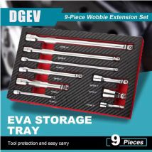 DGEV Wobble Extension Set Socket Extensions Set Ratchet Extensions 1/4" 3/8" 1/2" Wobble Extensions Drive Socket Extension