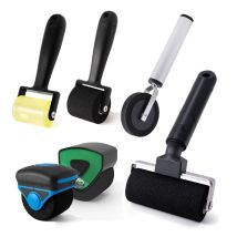 FOSHIO Auto-Vinylfolien-Presswalze mit Griff, Weiche Gummi/Schwamm-Rolle für Carbon-Lackfolien, Aufkleber, Tapeten und Bastelarbeiten