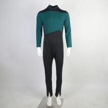 Star Jumpsuit Treks The Next Generation Cosplay Kostüm Blaue Halloween-Uniform für Damen Herren