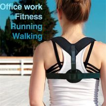 Rückenhaltungskorrektur für Damen und Herren, atmungsaktive Schlüsselbein-Haltungskorrektur, verhindert Slouching, lindert Schmerzen, Haltungsgurte,