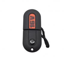 Xinyuexin New Smile Sticker Pill Key Shell Fob Fit for VW 16V VR6 TDI MK2 Golf G60 GT Key HU49 UncutBlade with LED LIGHTING KEY