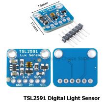 10 Stück/1 Stück TSL2591 Hochdynamisches digitales Lichtsensor-Breakout-Modul High Range Lux IR Vollspektrum-Diodenerkennung für Arduino