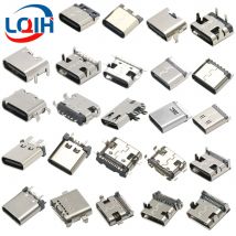 Typ C USB 3.1 2 6 14 16 24-poliger Stecker Typ-C-Buchse SMD DIP-Buchse für PCB Hochstrom-Ladeanschluss Übertragungsdaten