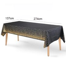 Tablecloths Rose Gold Dot-shape Disposable Party Waterproof Table Cloth Wedding Decor Adult Birthday Parties Decorations