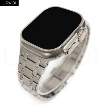 URVOI Band für Apple Watch Ultra 3 2 Serie 11 10 9 8 7 SE3 316L AP Edelstahlarmband für iWatch-Armband Schmetterlingsschnalle