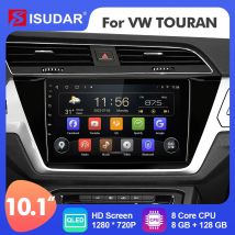 10.1 Isudar Android 12 autoradio multimediale per VW/Volkswagen Touran 2016-2018 navigazione GPS Carplay Auto Stereo No 2din