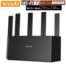 Tenda Router BE6L Dual-Core Wifi7 BE5100 5011Mbps Porta Ethernet 2.5G Doppia frequenza 2.4/5GHz 5 amplificatori di segnale indipendenti Mesh