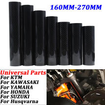 Universal 160mm 178mm 202mm 225mm 248mm Carbon Fiber Gabel Schutz Wrap Abdeckung Für Die Meisten motocross Dirt Bike Motorrad Teile