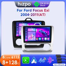 Hizpo CarPlay Car Radio For Ford Focus 2 Mk2 2004-2008 2009 2010 2011 Android Auto Multimedia Player GPS 2din Autoradio RDS 6115