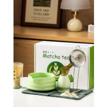 4/5/7PCS Handmade Matcha Tea Set Tool Ceramic Bowl Whisk Scoop Gift Ceremony Traditional Tea-making Tools Home Easy Clean