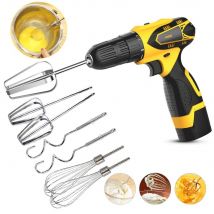 Edelstahl Eier schläger Mixer für Eier backwerk zeuge Sahne Butter Schneebesen Mixer geeignet für elektrische Bohrmaschine Küchen zubehör