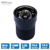 Witrue Keine Verzerrung objektiv 12MP 3,25mm M12 Montieren 1/2.3 "zoll F 2,6 mit 650nm IR filter für Action Sport Kameras