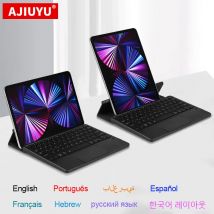 AJIUYU TouchPad-Tastatur mit Ständer für Tablet Android iOS Windows Drahtlose Tastatur Bluetooth-Tastatur mit Hintergrundbeleuchtung für iPad-Telefon