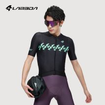 LAMEDA Radtrikot, atmungsaktiv, schnell trocknend, kurzärmelig, Rennrad-Shirt, Reiten, Radfahren, Sommer, Herren-Fahrradbekleidung