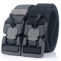 Neue Männer Gürtel Outdoor Jagd Schwarz Militärische Taktische Quick Release Magnetische Schnalle Multi Funktion Leinwand Nylon Taille Gürtel Strap