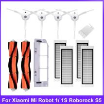 Hauptseitenbürste für Xiaomi Mi Robot 1/ 1S SDJQR01RR SDJQR02RR SDJQR03RR Roboeock E3, S4, S4 Max, S5 Staubsaugerzubehör