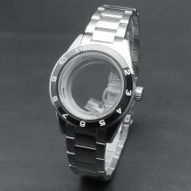 Neiton 41mm gehäuse fit nh35/36 uhr armband 316l stahl breite 20mm saphirglas wasserdicht