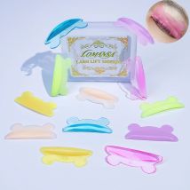 Lomansa 5 Pairs U Curl Silicone Eyelash Perm Pads Sticky Lashes Rod Shield Lifting 3D Eyelash Curler Accessories Makeup Tool