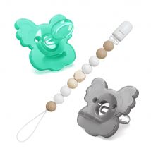 Neugeborenen Silikon Schnuller Clip Kette Baby Schnuller Silikon BPA FREI Kleinkind Beißring Säugling Schnuller Nippel Baby Dusche Geschenk