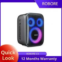 Tronsmart Halo 200 Bluetooth-Lautsprecher, 3-Wege-Soundsystem, 5 Beleuchtungsmodi, BT 5.2, 50 Hz-20 kHz Frequenzbereich, AC 100 V-240 V ~ 50/60 Hz, 15000 mAh, IPX4, 120 W