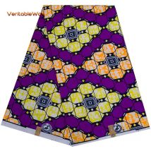 Afrika Nigerianischen Drucke Batik Stoff Echt Wachs Patchwork Nähen Kleid Handwerk Tuch Polyester Hohe Qualität Ankara Tissu A-7