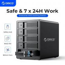 ORICO 5 Bay DAS 5Gbps SATA to USB3.0 2.5/3.5 Aluminum With Raid HDD Enclosure 150W Internal Power HDD Enclosure Raid  95 Series