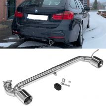 Doppelte Auspuffspitze für BMW F30 F31 320i 318i M Sport Look Auto-Auspuffrohr 304 Edelstahl Schalldämpferspitze Endrohrdüse
