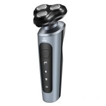 Rasoio ricaricabile intelligente da uomo Rasoio per barba bagnato/asciutto ABS Tondeuse Rasoio ricaricabile per barba dissolvente per una pelle liscia